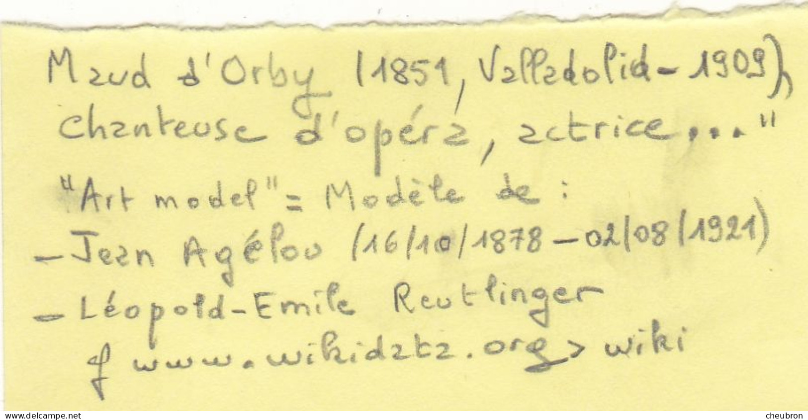 ARTISTE .OPERA. CHANTEUSE. ANNEES 1900.  " MAUD D'ORBY "..BEAUTE. COIFFURE. PHOTO D'ART REUTLINGER. PARIS.. - Entertainers