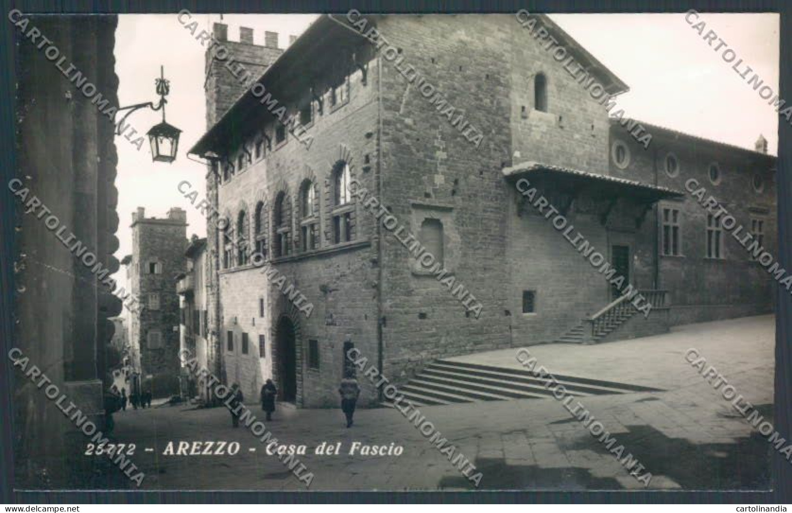 Arezzo Città Casa Del Fascio Foto Cartolina ZG0870 - Arezzo