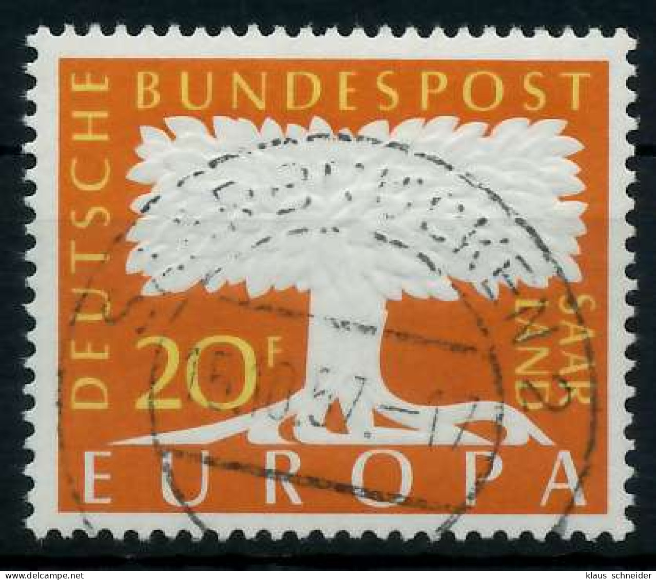 SAAR OPD 1957 Nr 402 Zentrisch Gestempelt X79C9B2 - Used Stamps