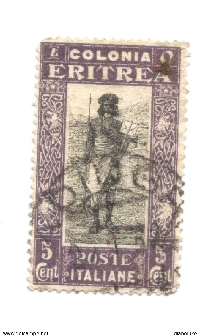 (COLONIE E POSSEDIMENTI) 1930, ERITREA, SOGGETTI AFRICANI, 5c - 1 Francobollo Usato (CAT. SASSONE N.156) - Eritrea