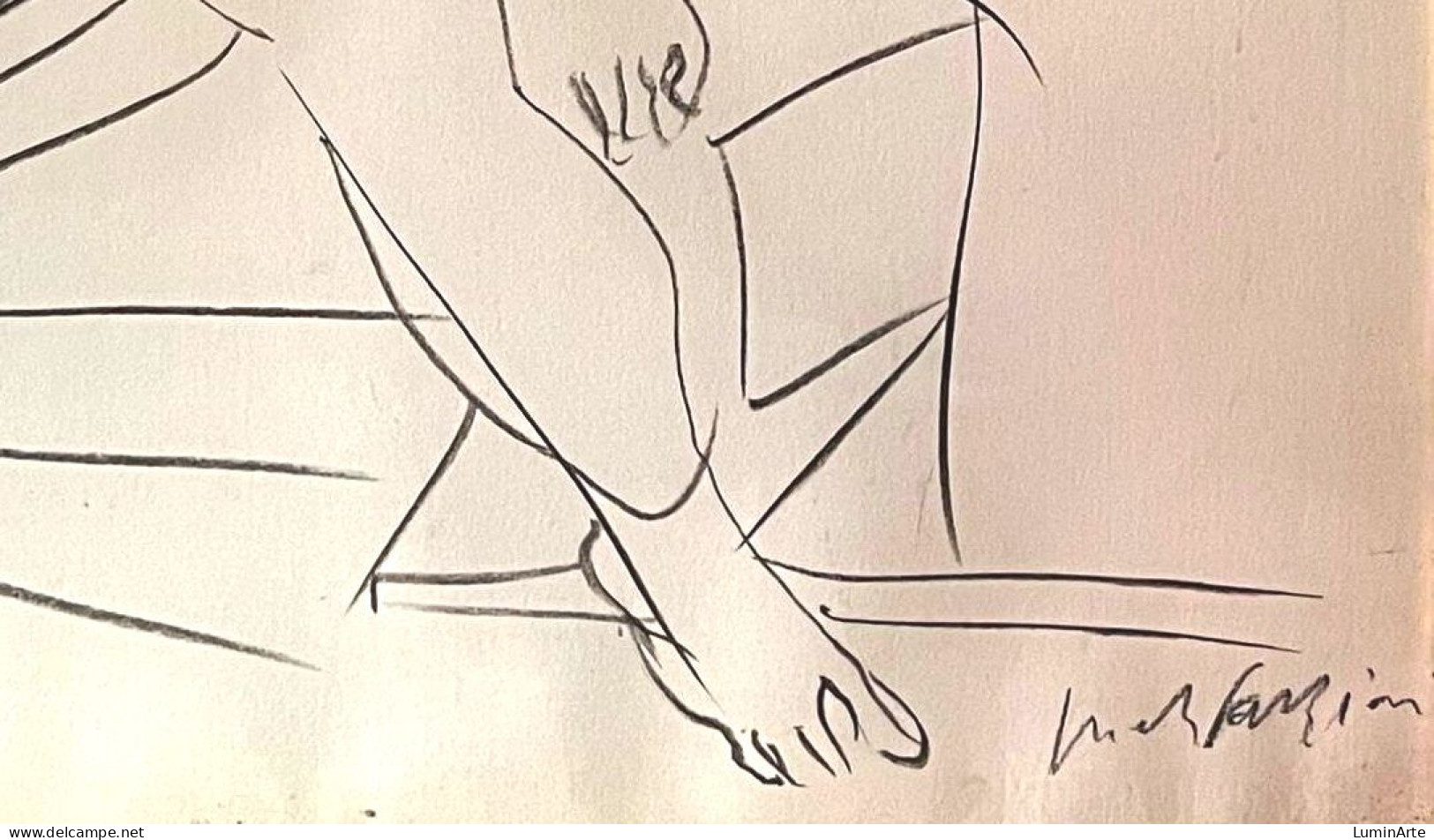 Pericle Fazzini (1913-1987) "Nude" - Dibujos