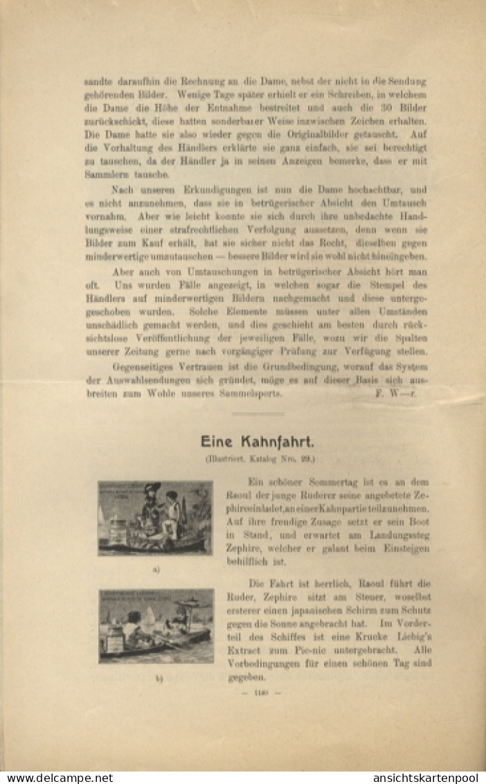 Liebig Bilder Zeitung Reklame Dreser Heft 12, Jhrg. 10, 1905 - Publicité