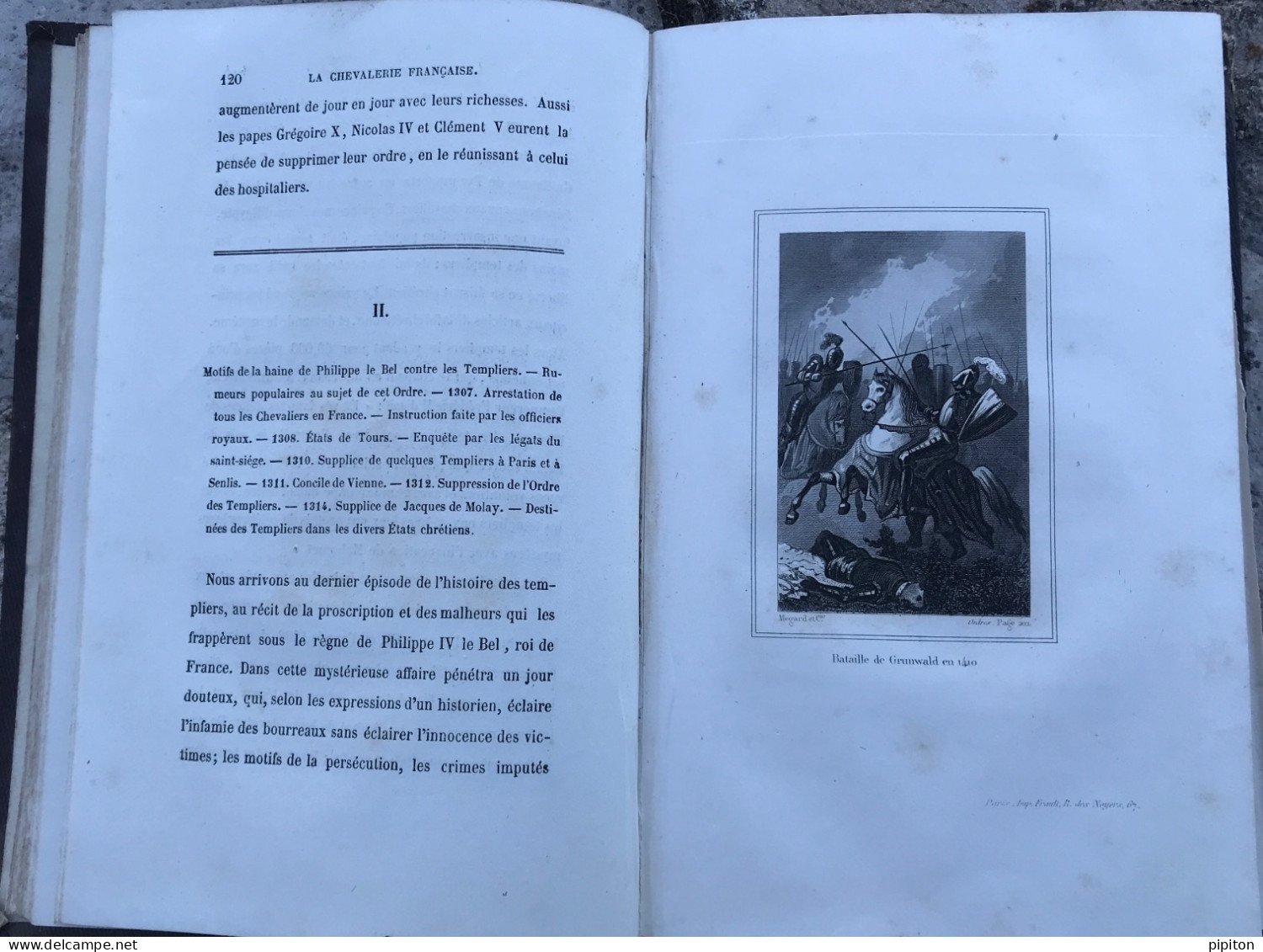 La Chevalerie Française, Ouvrage Sur L'histoire Des Ordres Religieux Et Militaires,1863. - 1801-1900