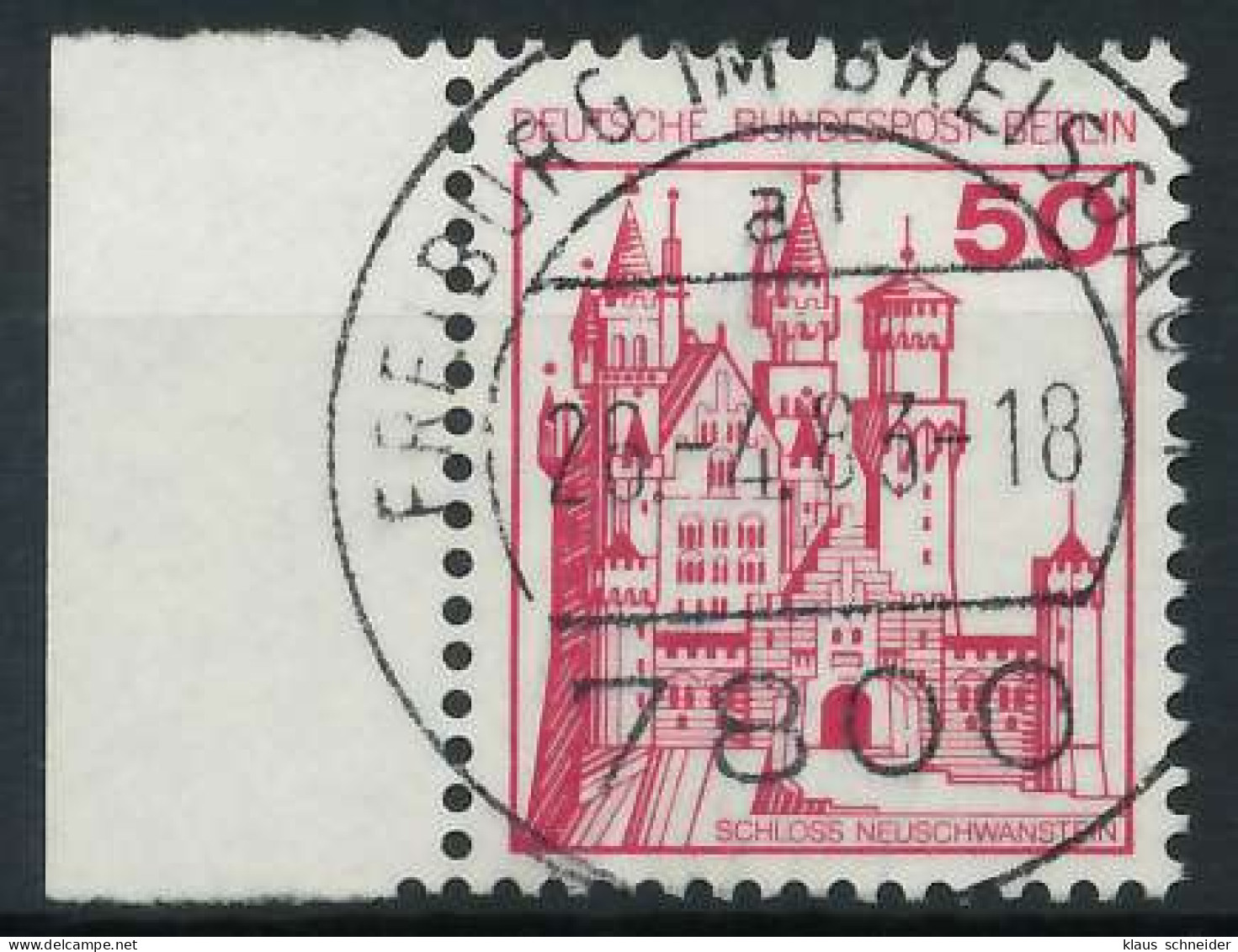 BERLIN DS BURGEN U. SCHLÖSSER Nr 536A Zentrisch Gestempelt S X900ED2 - Used Stamps