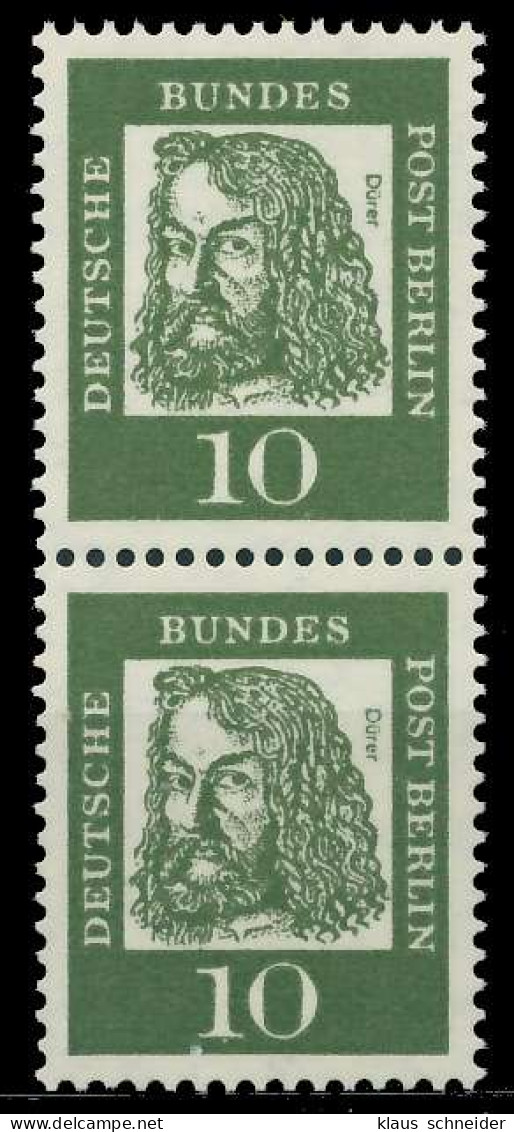 BERLIN DS BED. DEUTSCHE Nr 202 Postfrisch SENKR PAAR X906C2E - Unused Stamps