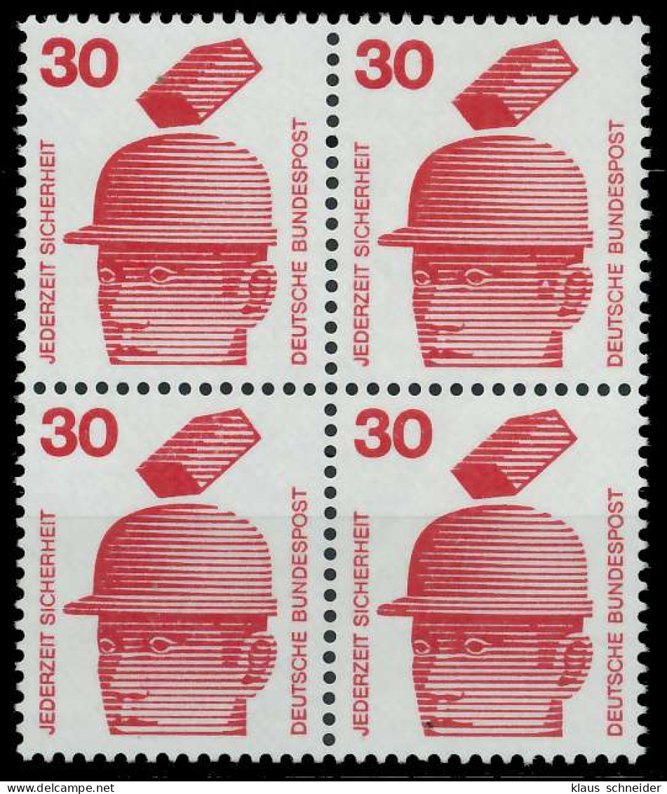 BRD DS UNFALLVERHÜTUNG Nr 698A Postfrisch VIERERBLOCK X926B7A - Unused Stamps