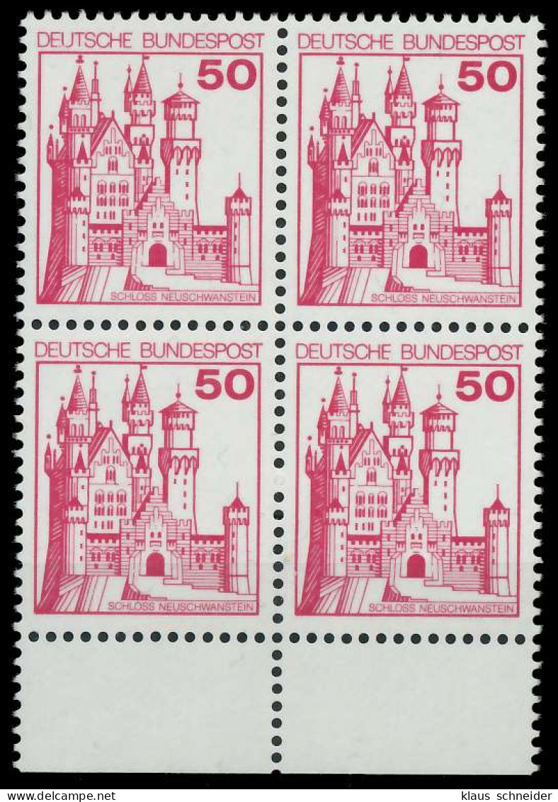 BRD DS BURGEN U. SCHLÖSSER Nr 916 Postfrisch VIERERBLOC X92BC96 - Unused Stamps