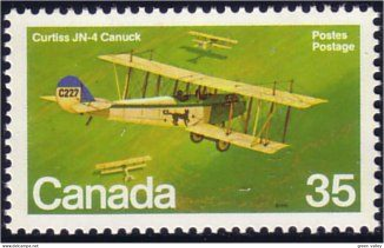(C08-75c) Canada Curtiss JN-4 Canuck MNH ** Neuf SC - Militaria