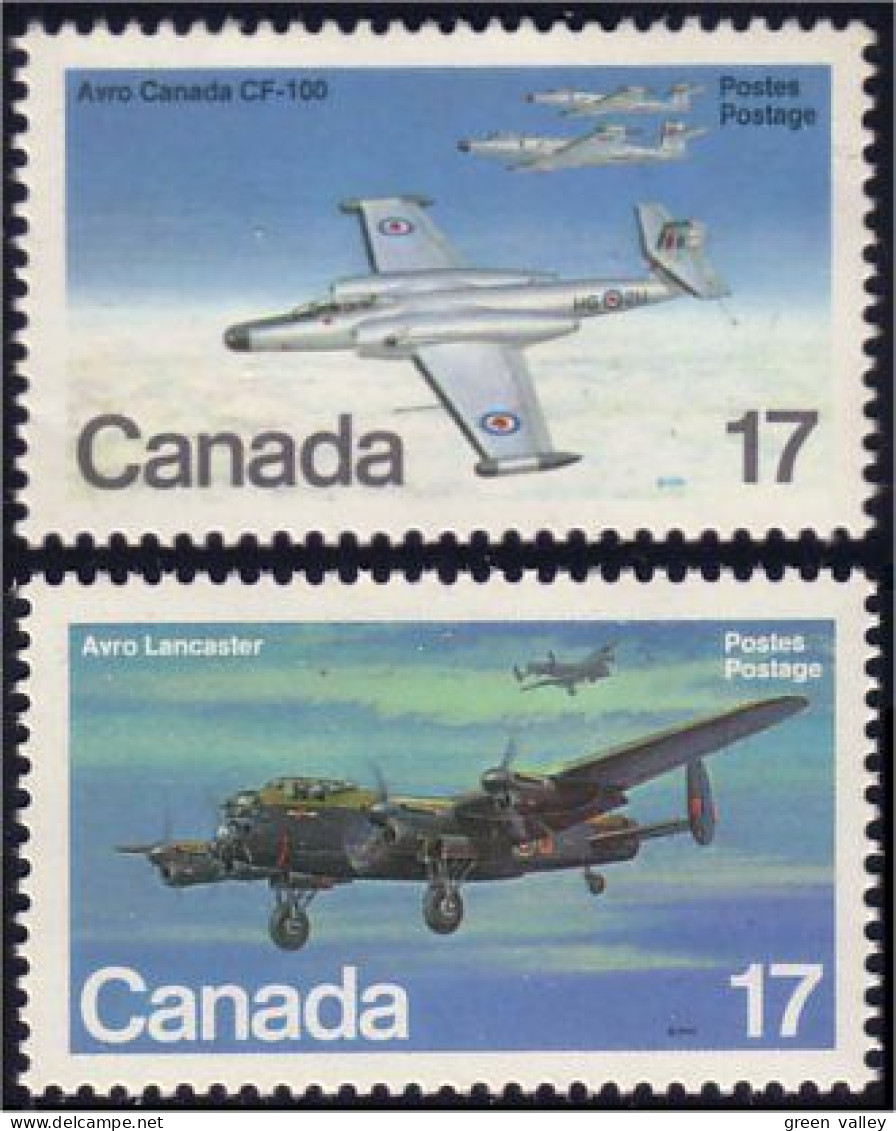 (C0873-74c) Canada Avro CF-100 Avro Lancaster MNH ** Neuf SC - Militares