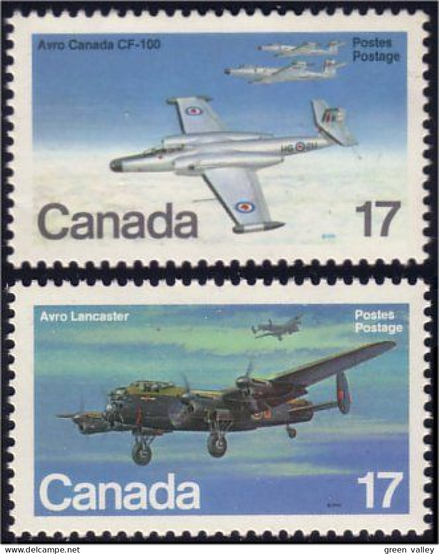 (C0873-74a) Canada Avro CF-100 Avro Lancaster MNH ** Neuf SC - Ungebraucht