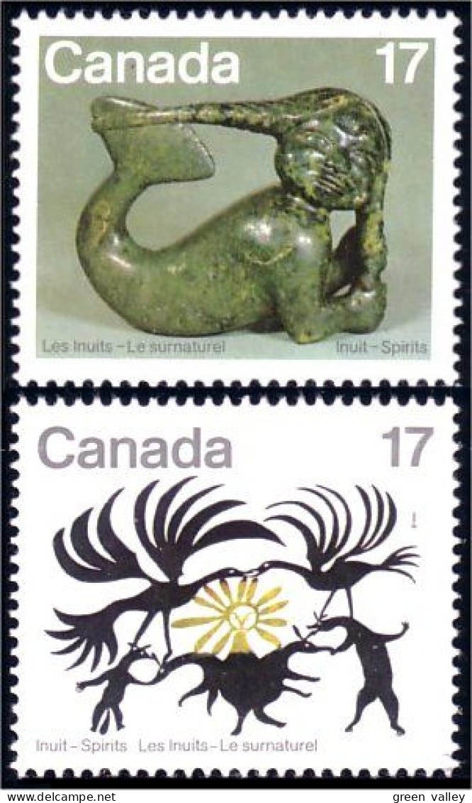 (C0866-67b) Canada Esprits Inuit Spirits Sedna Sun Soleil MNH ** Neuf SC - Indianen