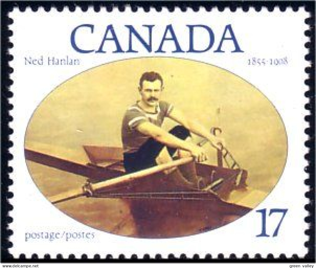 (C08-62a) Canada Aviron Rowing Ned Hadlan MNH ** Neuf SC - Nuevos
