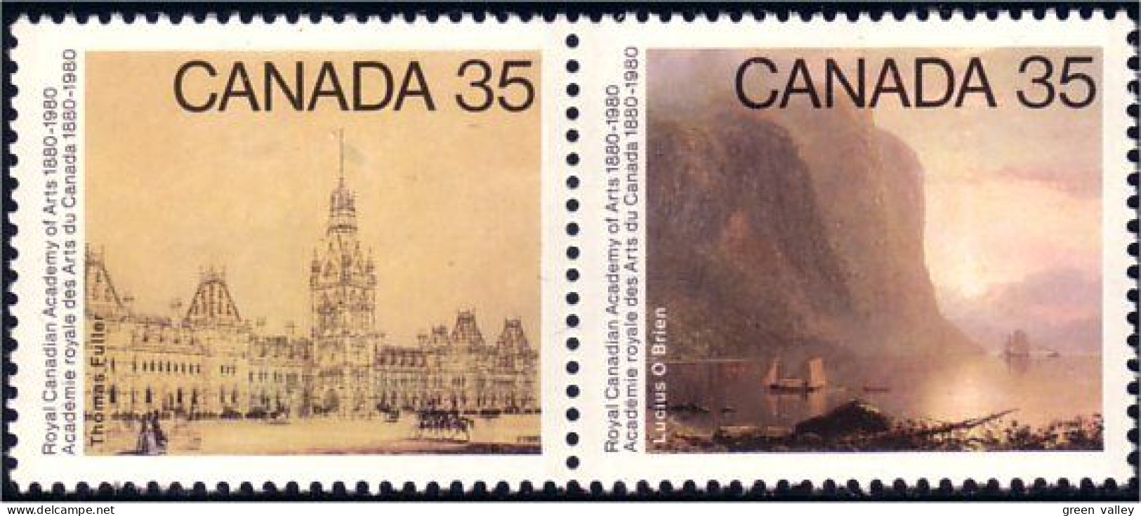 (C08-52aa) Canada Tableaux Paintings Se-tenant MNH ** Neuf SC - Neufs