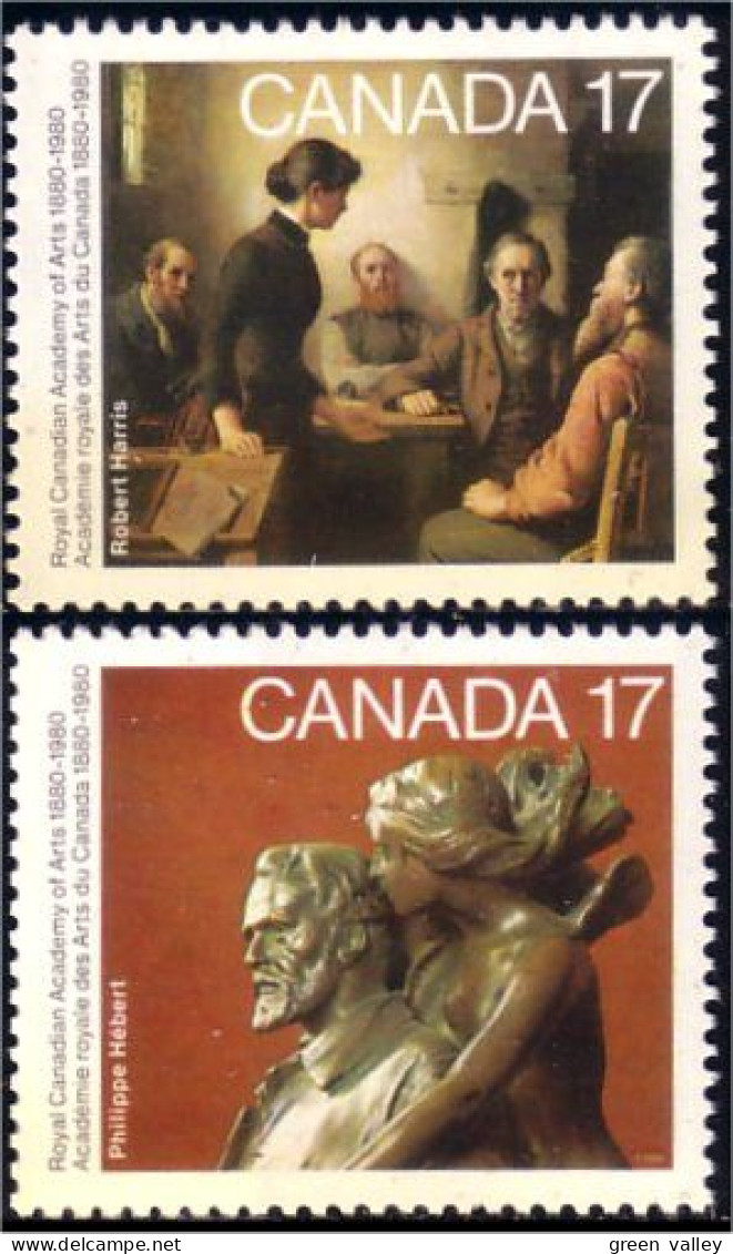 (C0849-50a) Canada Tableaux Paintings Se-tenant MNH ** Neuf SC - Unused Stamps