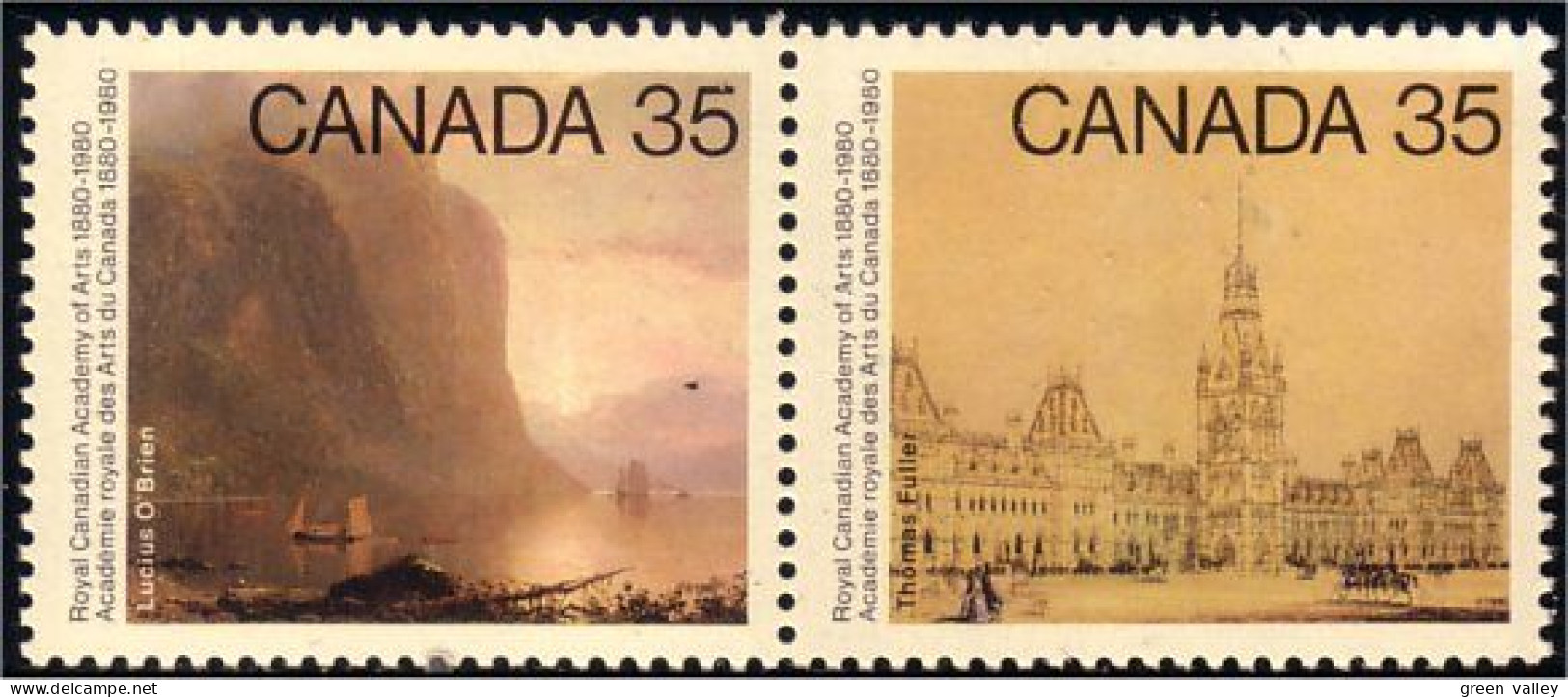 (C08-51aa) Canada Tableaux Paintings Se-tenant MNH ** Neuf SC - Unused Stamps