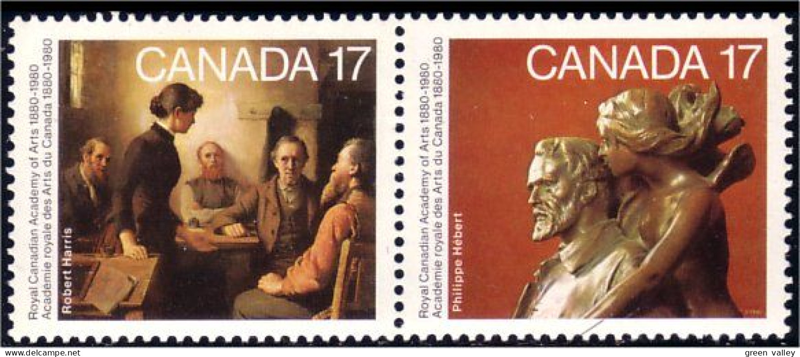 (C08-50aa) Canada Tableaux Paintings Se-tenant MNH ** Neuf SC - Nuovi