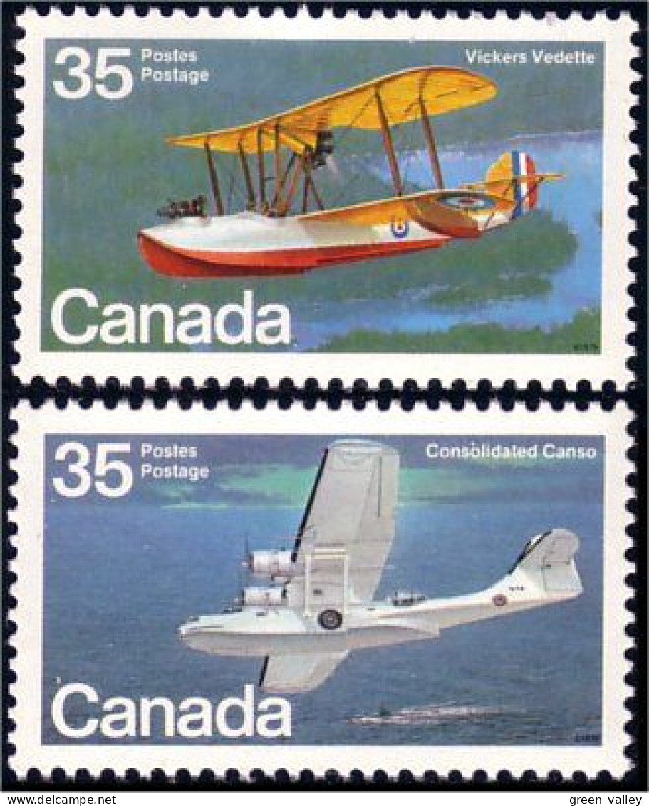 (C0845-46a) Canada Hydravions Vickers Vedette Canso Seaplanes MNH ** Neuf SC - Nuevos