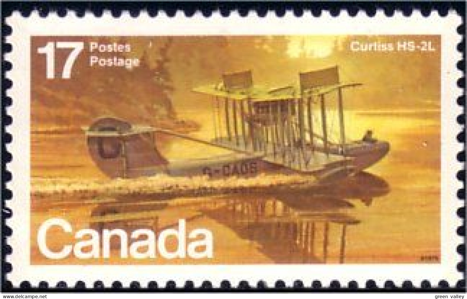 (C08-43a) Canada Hydravion Curtiss HS-2L Seaplane MNH ** Neuf SC - Unused Stamps