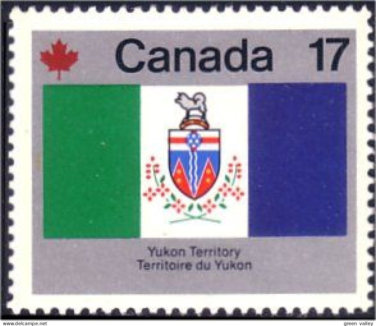 (C08-32b) Canada Drapeau Armoiries Yukon Flag Coat Of Arms MNH ** Neuf SC - Stamps