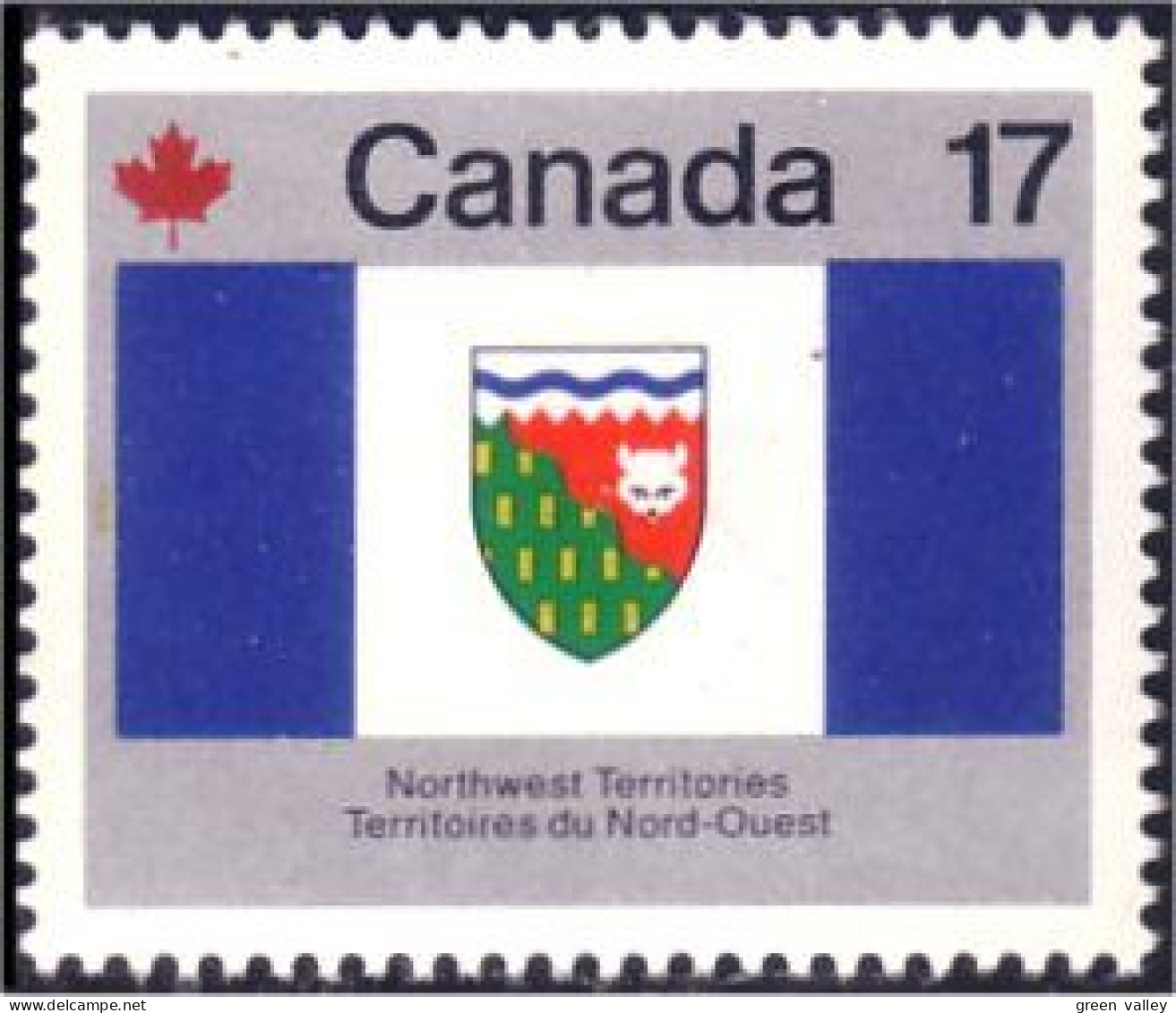 (C08-31a) Canada Drapeau Armoiries Northwest Territories Flag Coat Of Arms MNH ** Neuf SC - Nuevos