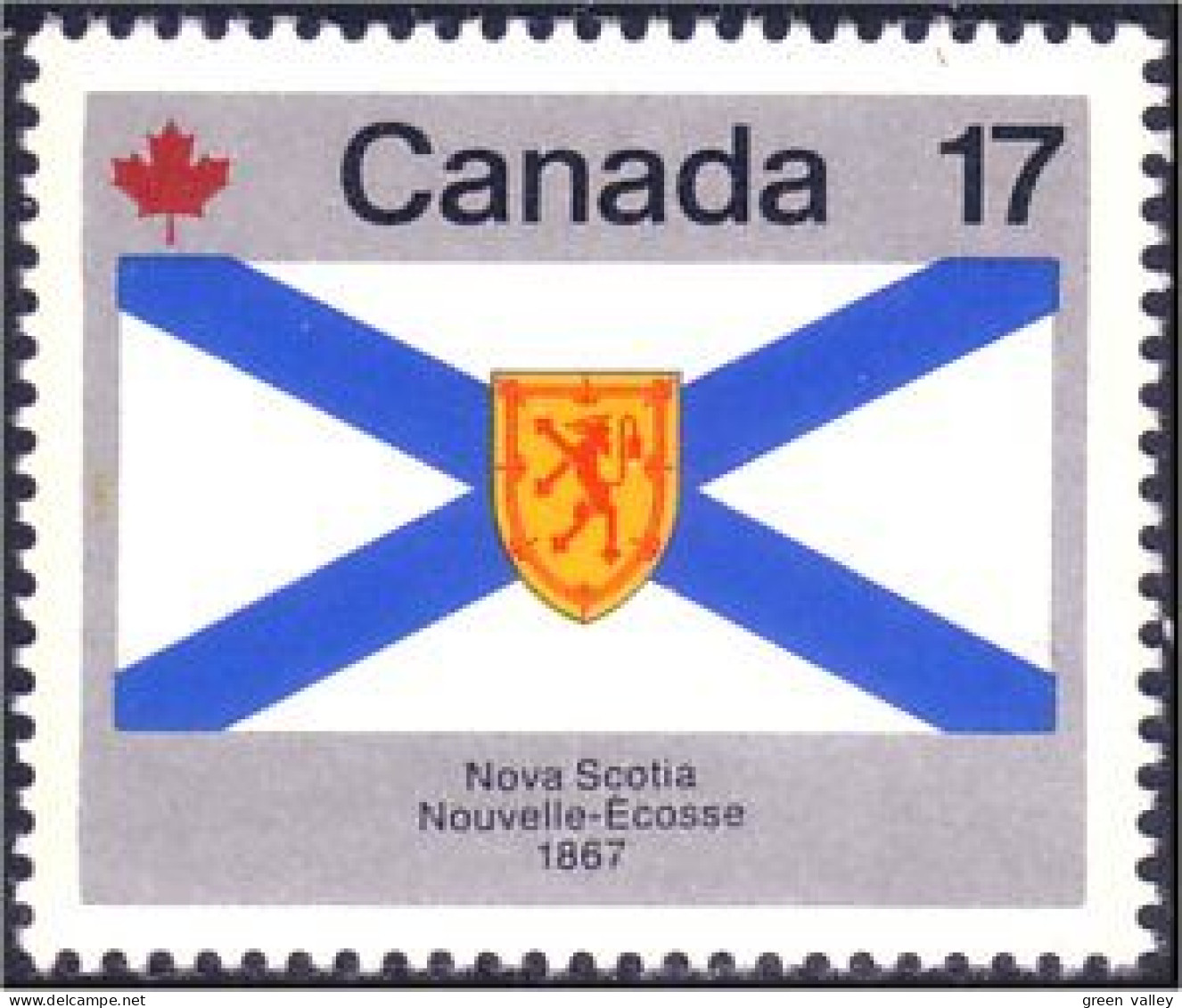 (C08-23b) Canada Drapeau Armoiries Nova Scotia Flag Coat Of Arms MNH ** Neuf SC - Timbres