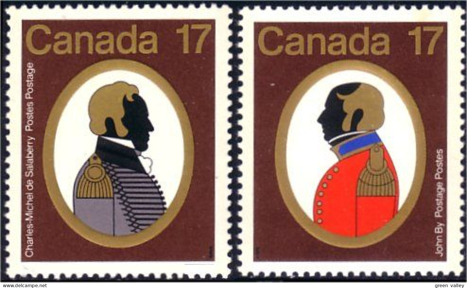 (C0819-20) Canada De Salaberry John By MNH ** Neuf SC - Nuovi