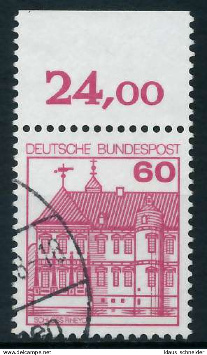 BRD DS BURGEN U. SCHLÖSSER Nr 1028A Gestempelt ORA X9300A2 - Used Stamps