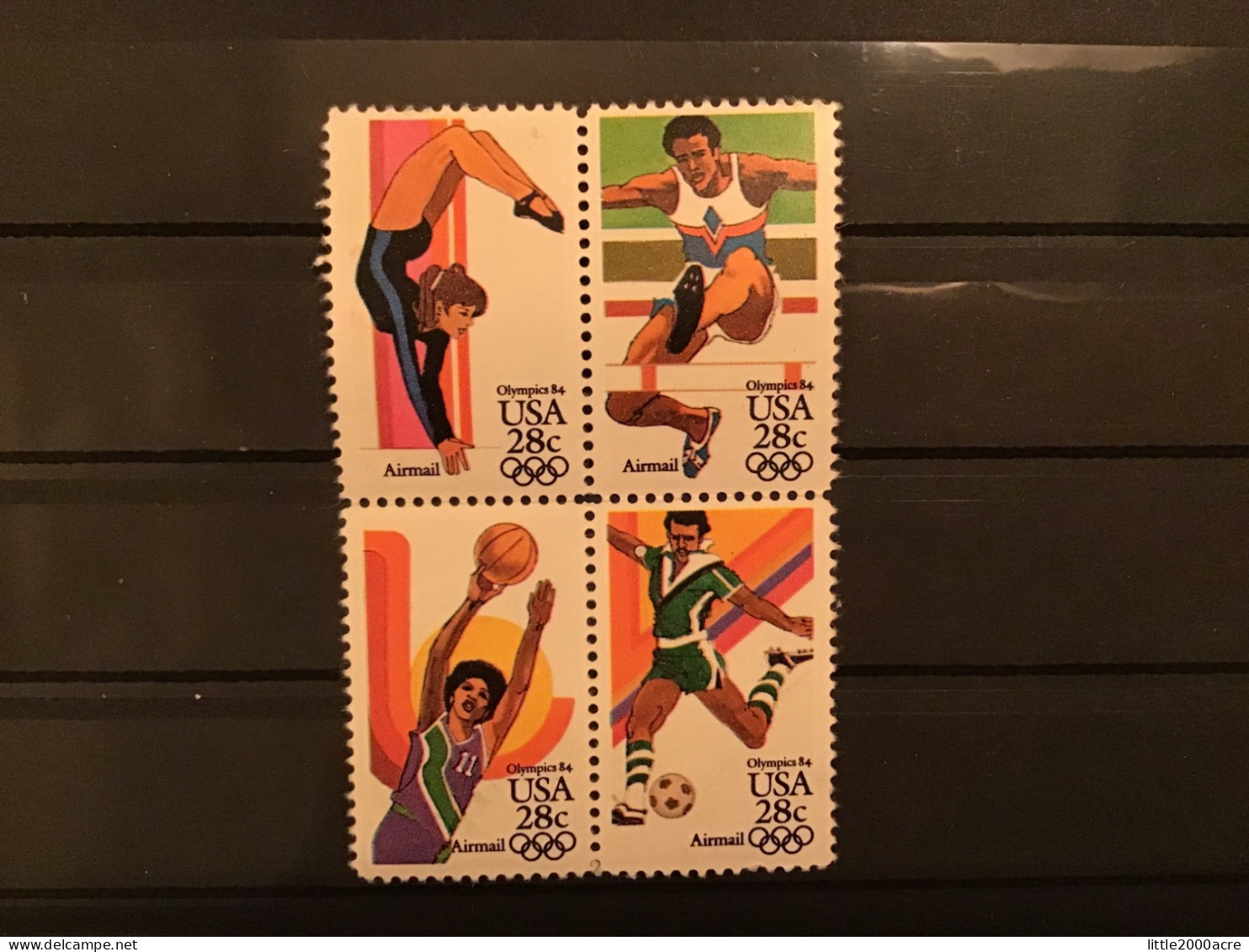 United States 1983 Air Olympic Games Block MNH SG 2037-40 Sc 101-4 Mi 1636-9 Yv 99-102 - Unused Stamps