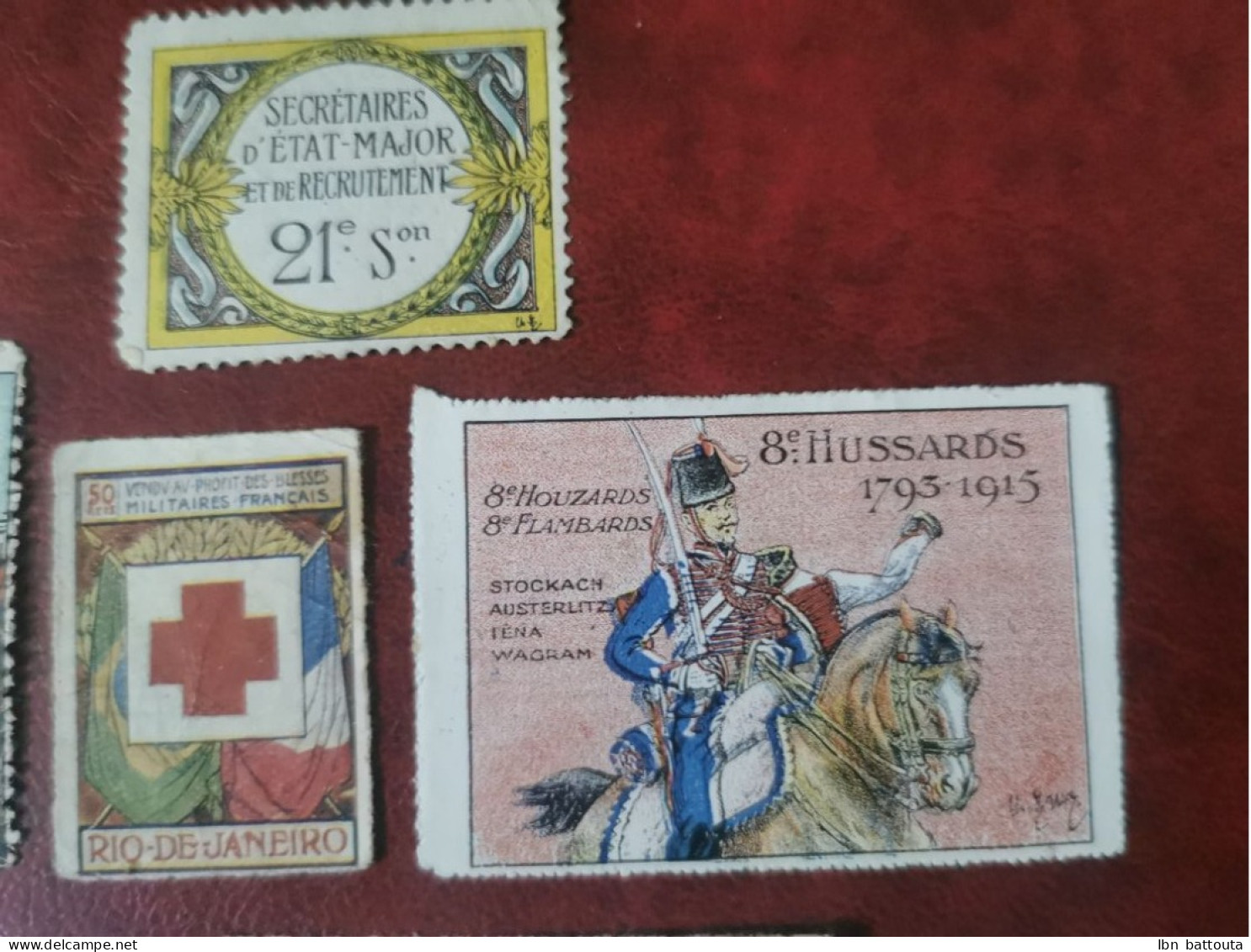 9 Vignettes Militaires Très Rares - Military Heritage