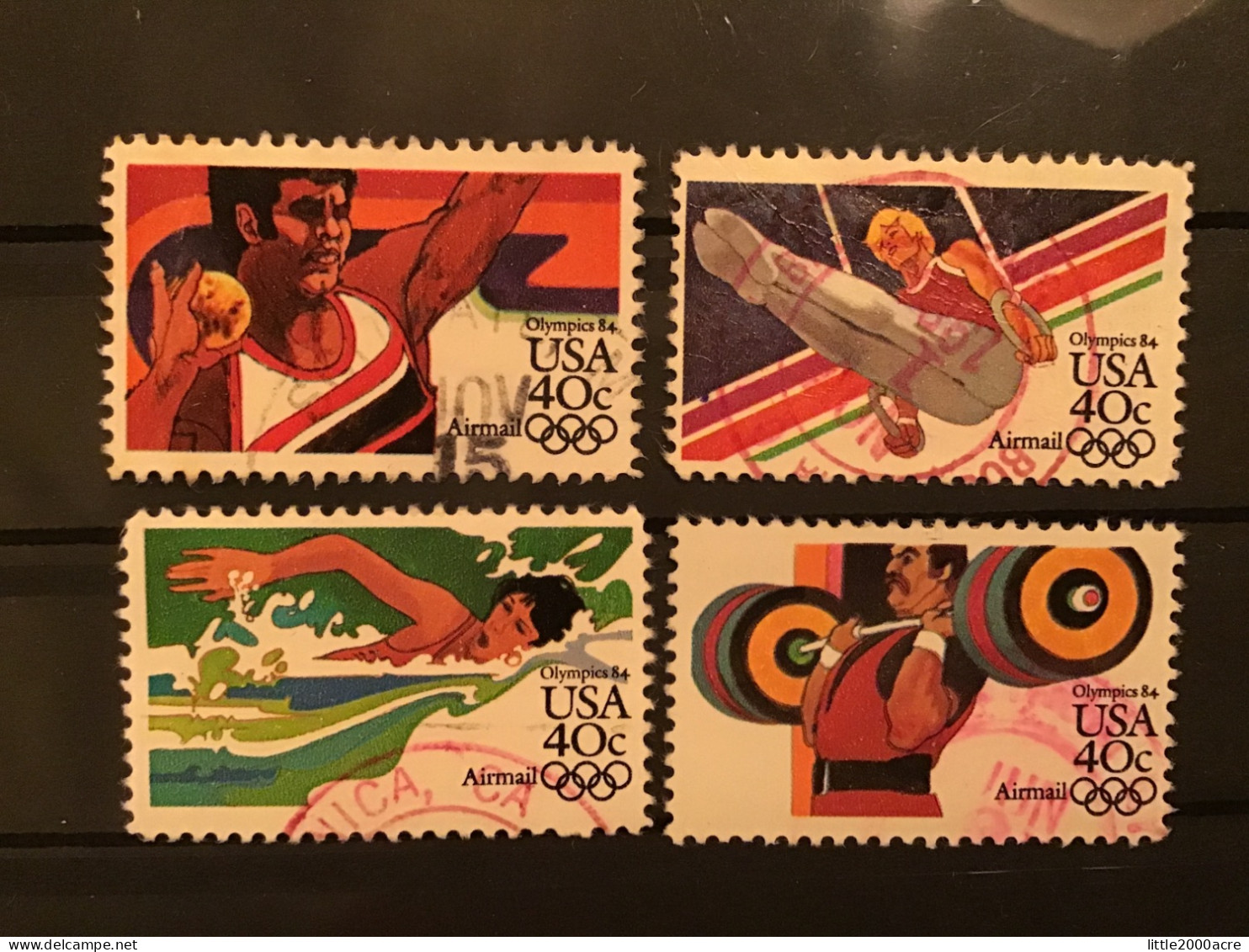 United States 1983 Air Olympic Games Used SG 2025-8 Sc 105-8 Yv 95-8 - Usati