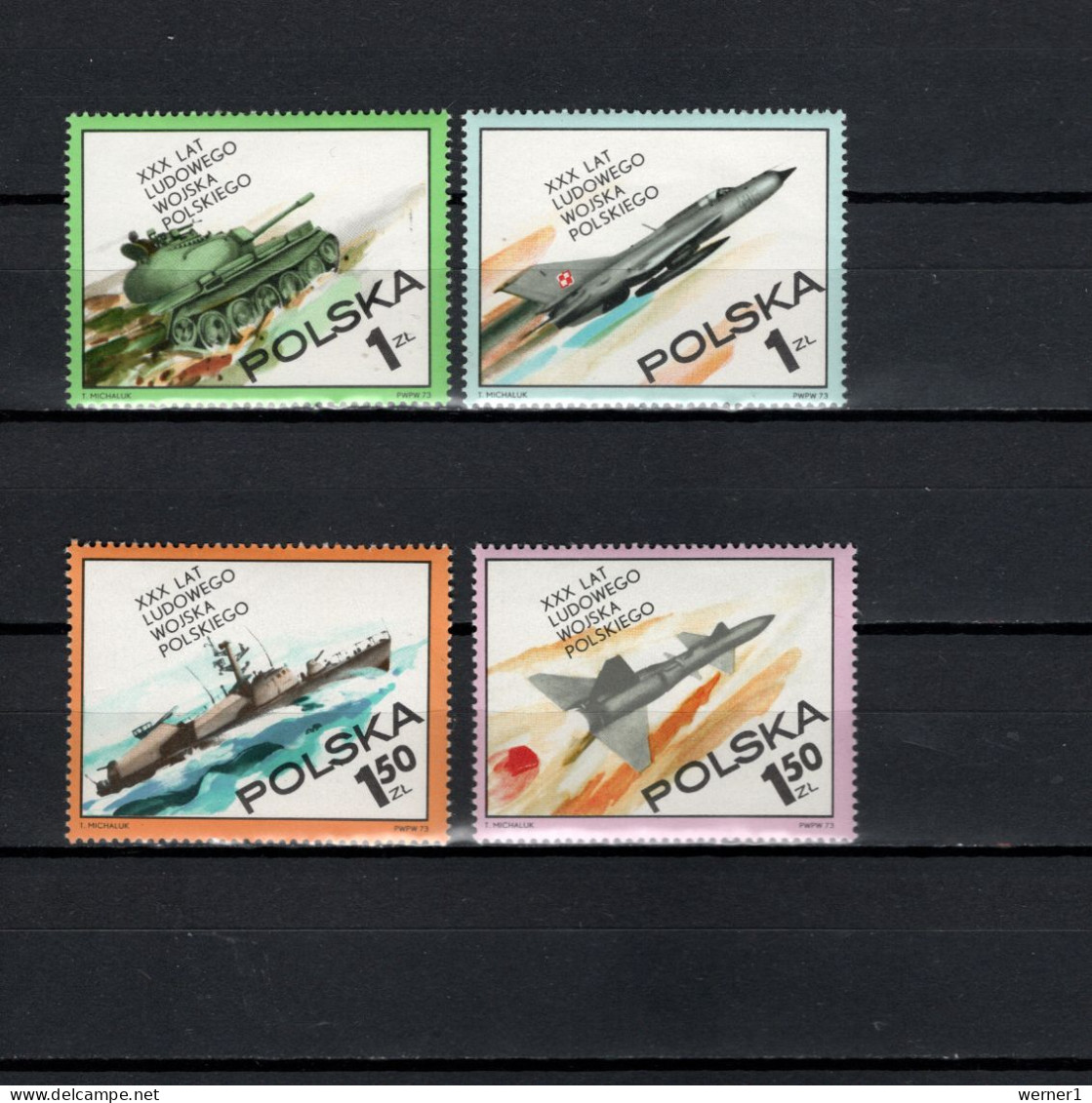 Poland 1973 Space, Army Set Of 4 MNH - Europa