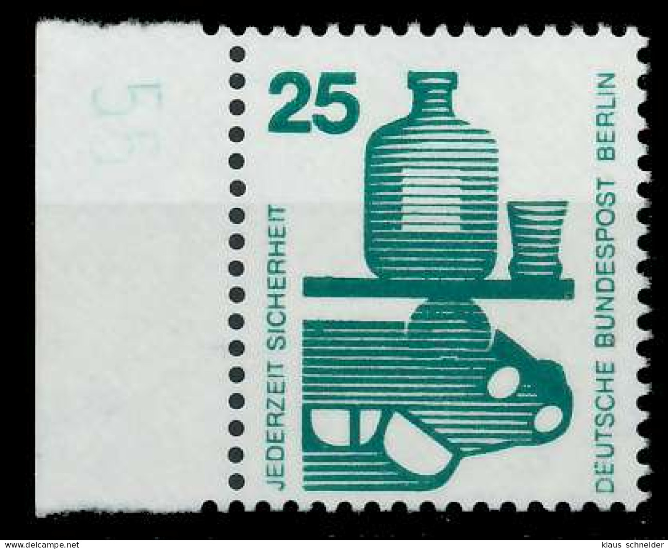 BERLIN DS UNFALLV Nr 405 Postfrisch SRA X94105A - Unused Stamps