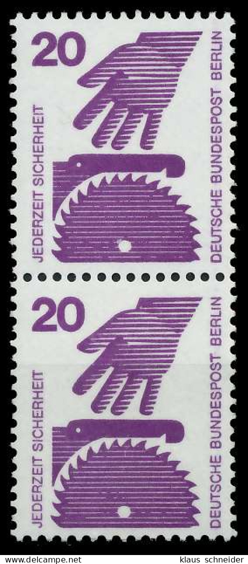 BERLIN DS UNFALLV Nr 404 Postfrisch SENKR PAAR X941076 - Unused Stamps