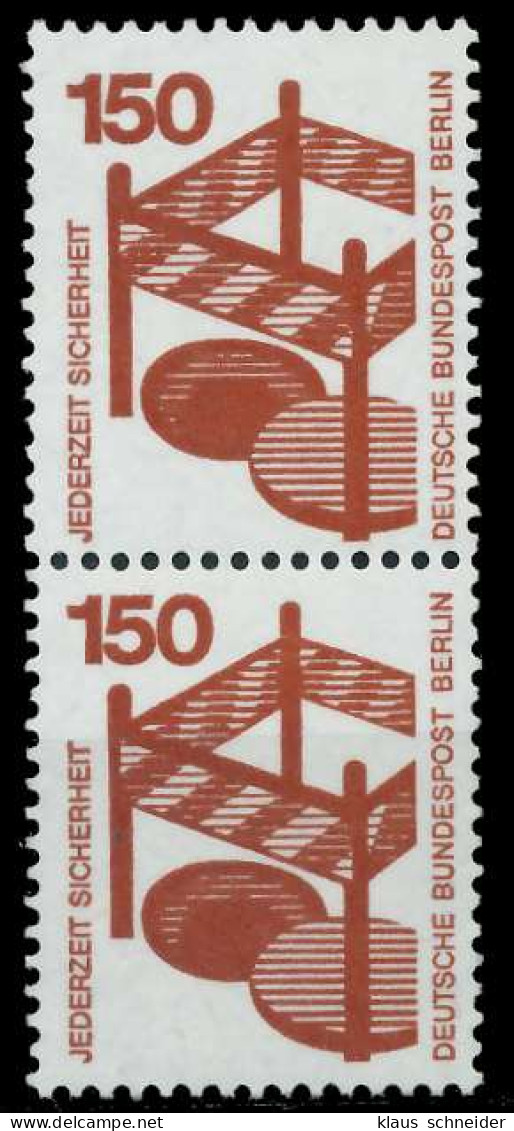 BERLIN DS UNFALLV Nr 411 Postfrisch SENKR PAAR X9410D2 - Unused Stamps