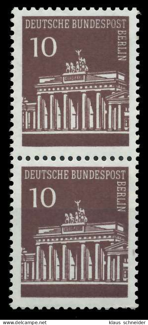 BERLIN DS BRAND. TOR Nr 286 Postfrisch SENKR PAAR X9410D6 - Unused Stamps