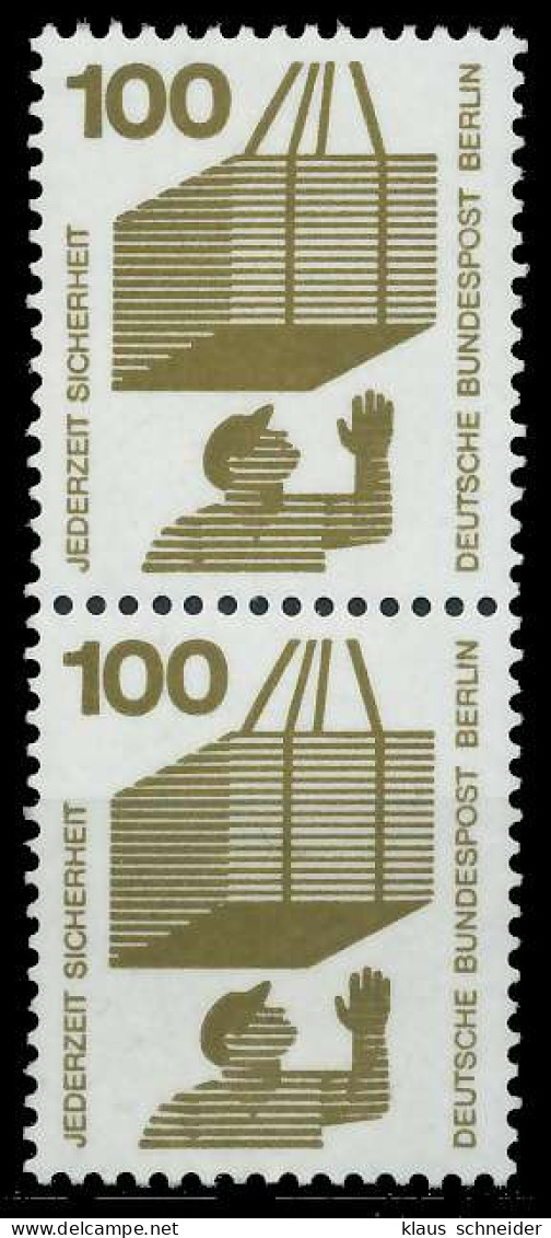 BERLIN DS UNFALLV Nr 410 Postfrisch SENKR PAAR X9410FA - Unused Stamps