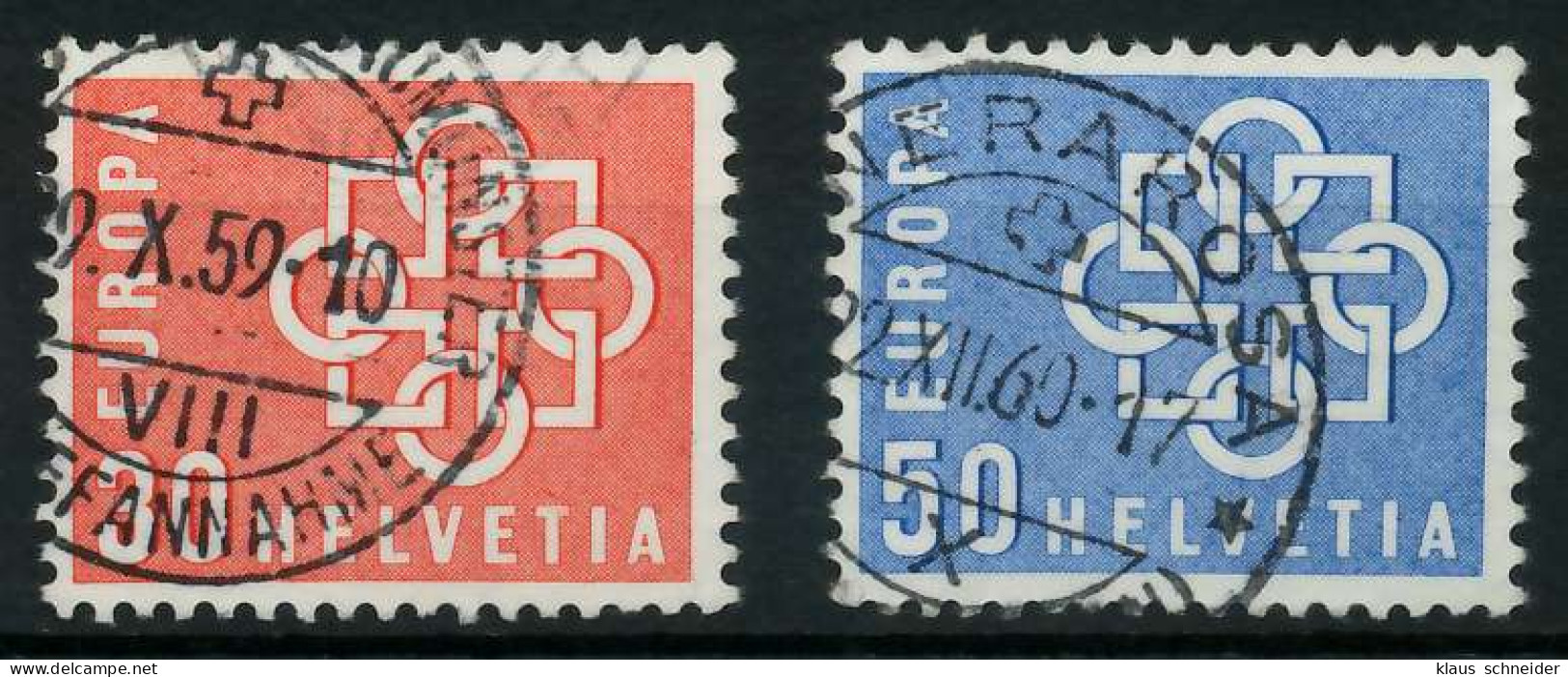 SCHWEIZ 1959 Nr 679-680 Gestempelt X9A2BCA - Used Stamps
