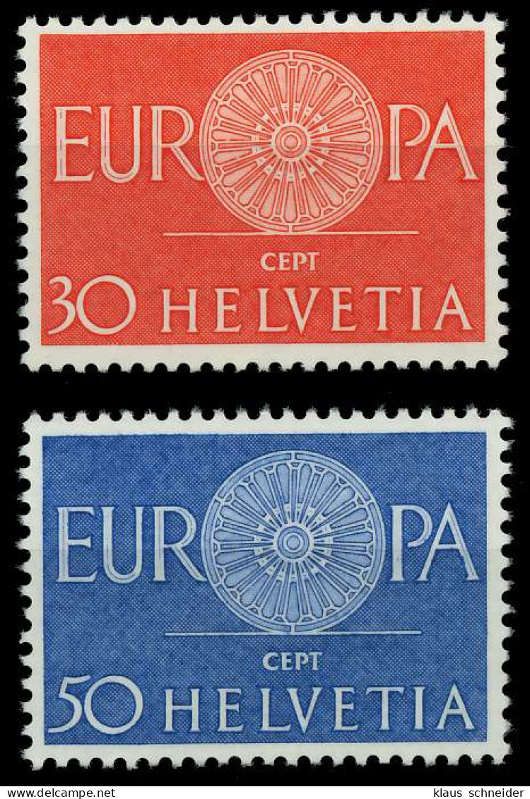 SCHWEIZ 1960 Nr 720-721 Postfrisch SA17EFE - Unused Stamps