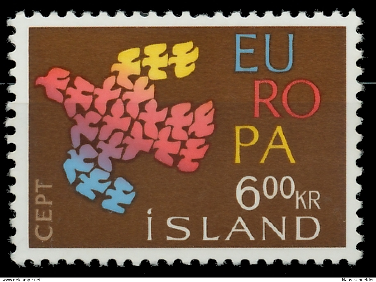 ISLAND 1961 Nr 355 Postfrisch X9A316E - Ongebruikt