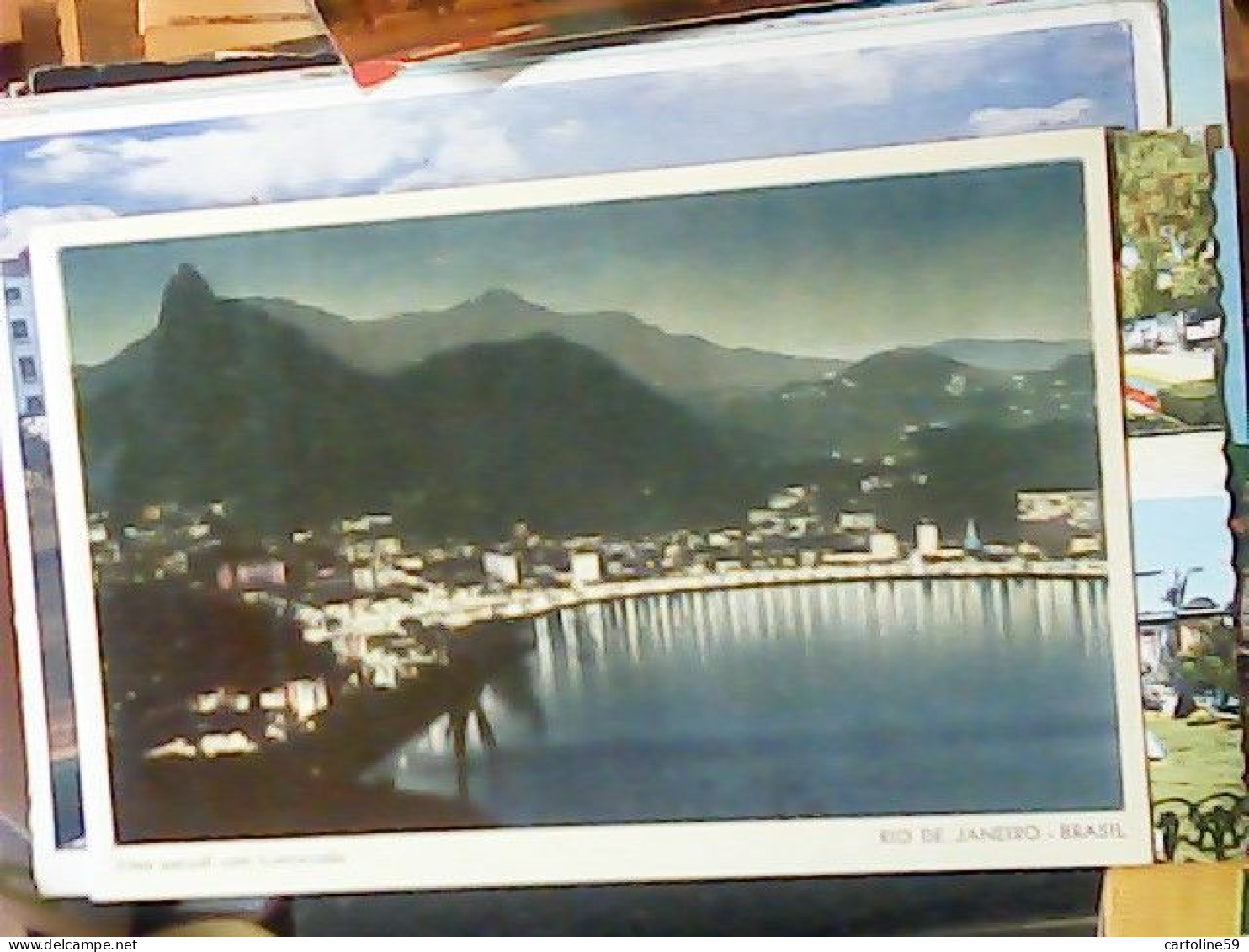 RIO DE JANEIRO - Brasil - Vista Noturna Da Praia  Corcovado  VB1955 EMA JV6166 - Rio De Janeiro