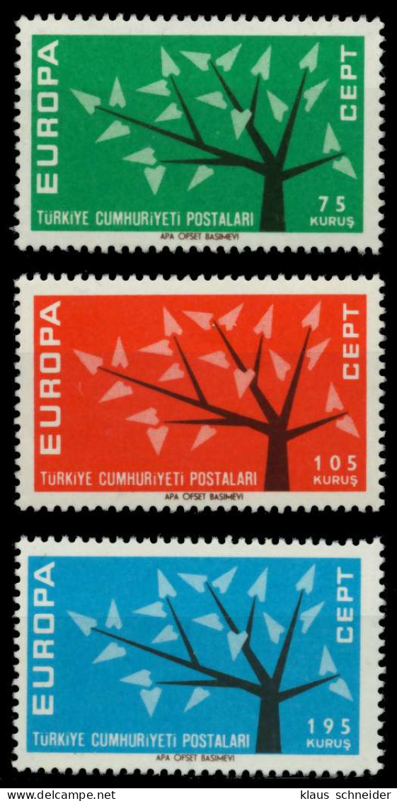 TÜRKEI 1962 Nr 1843-1845 Postfrisch SA1DD0E - Unused Stamps