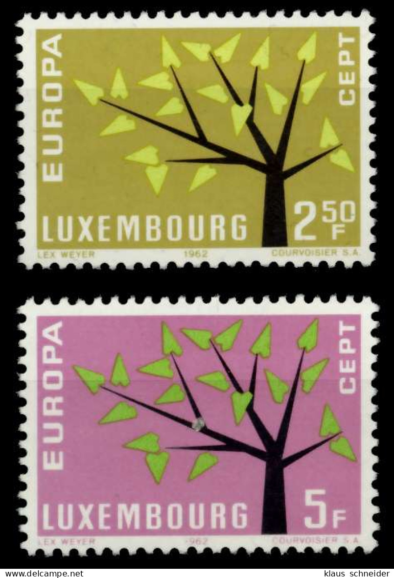 LUXEMBURG 1962 Nr 657-658 Postfrisch SA1DE32 - Unused Stamps