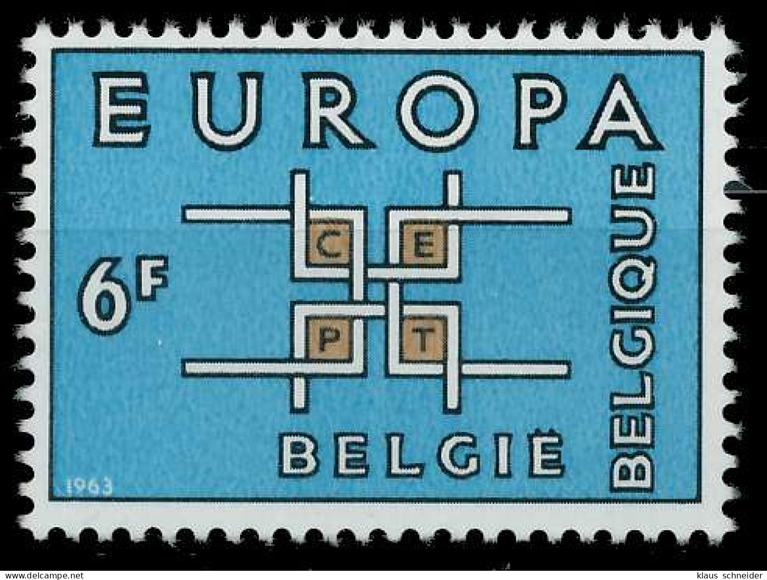 BELGIEN 1963 Nr 1321 Postfrisch SA315DE - Unused Stamps