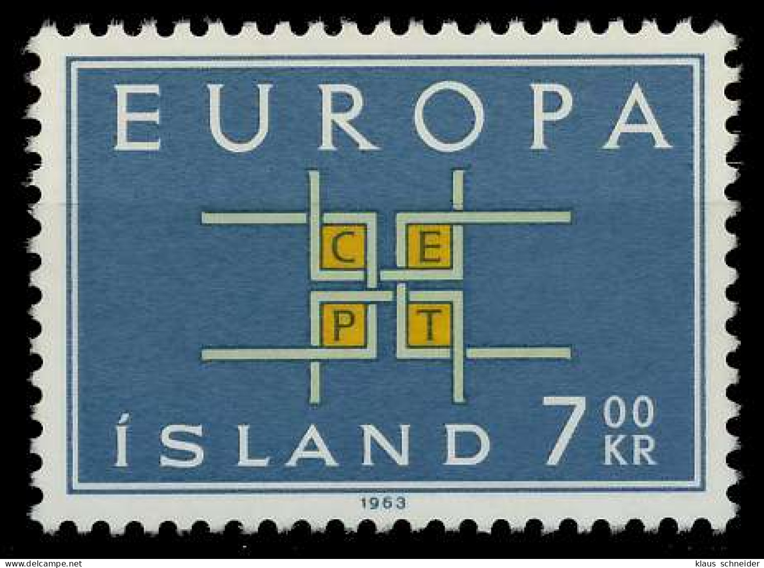 ISLAND 1963 Nr 374 Postfrisch SA3169A - Nuovi