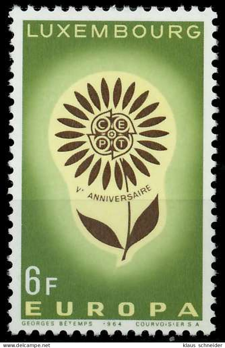 LUXEMBURG 1964 Nr 698 Postfrisch SA31B2A - Ungebraucht