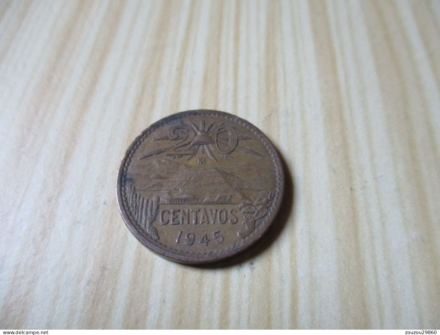 Mexique - 20 Centavos (aigle Petit) 1945.N°291. - Mexico