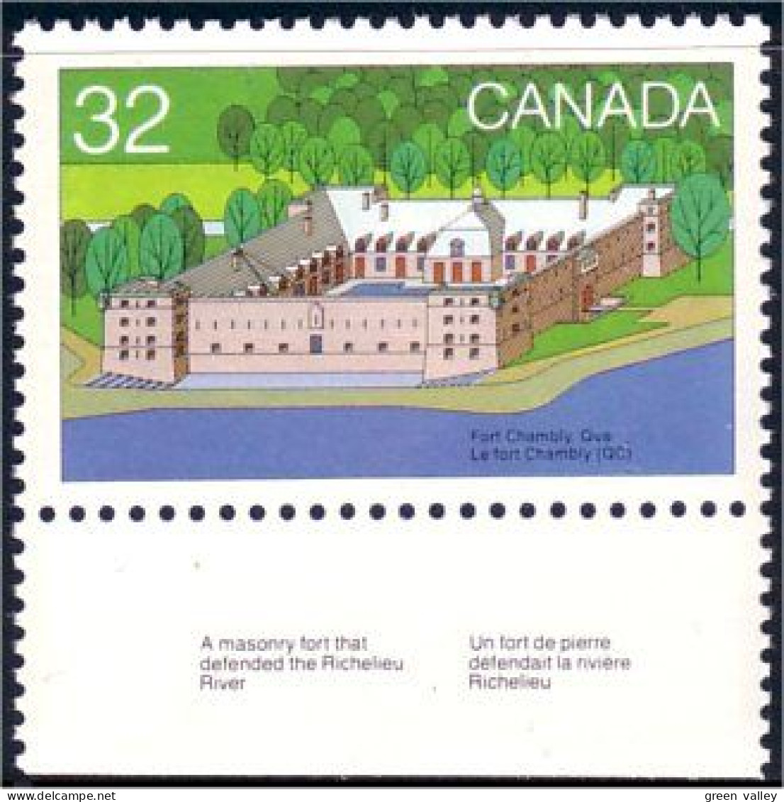(C09-89b) Canada Fort Chambly Quebec MNH ** Neuf SC - Militares