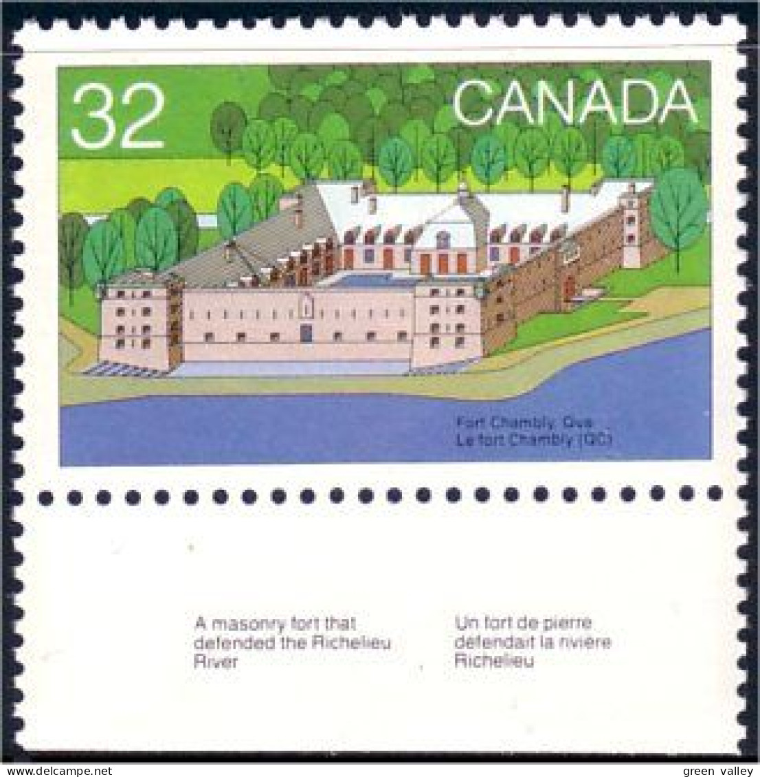 (C09-89a) Canada Fort Chambly Quebec MNH ** Neuf SC - Neufs