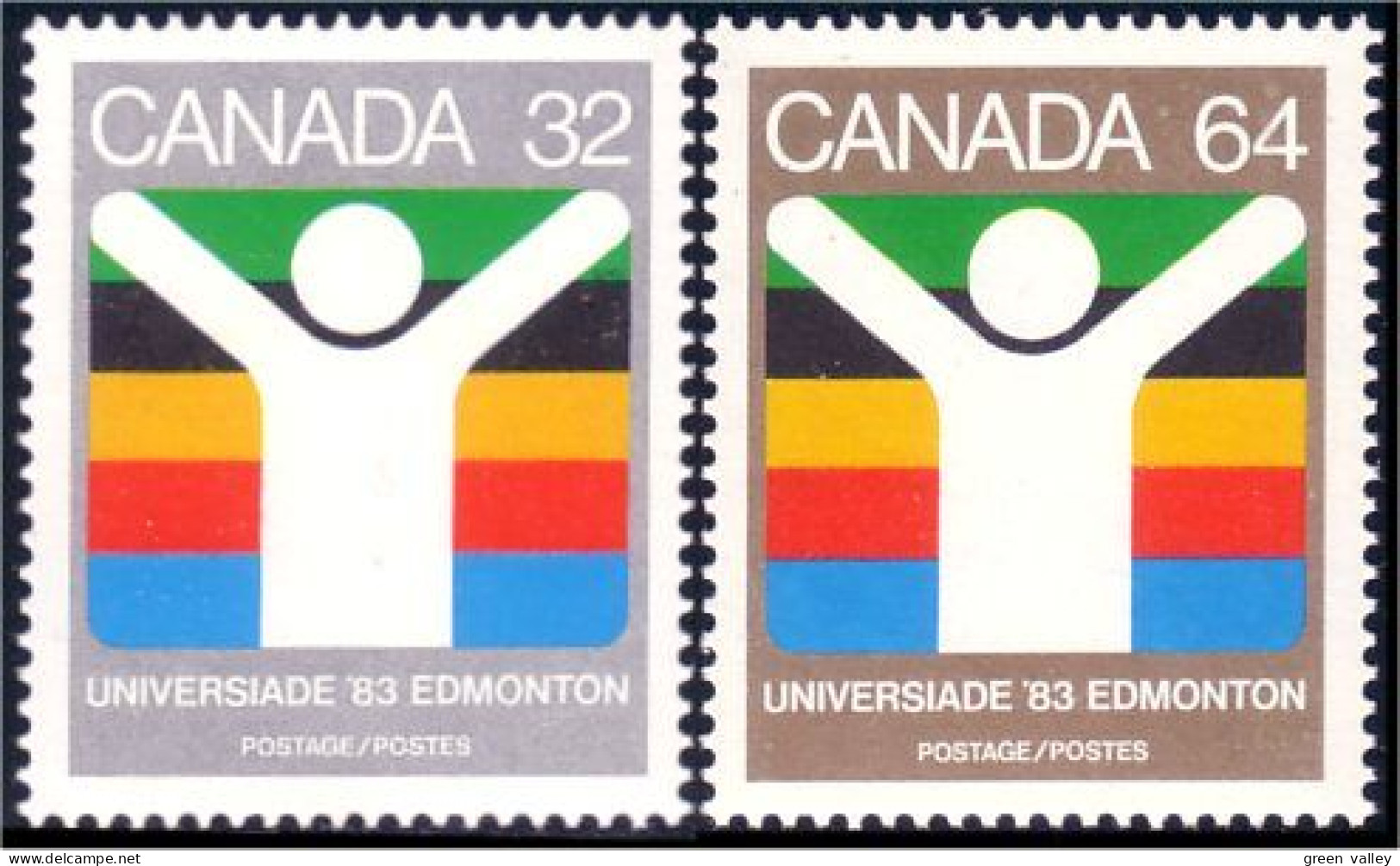 (C09-81-82a) Canada University Games Edmonton MNH ** Neuf SC - Neufs