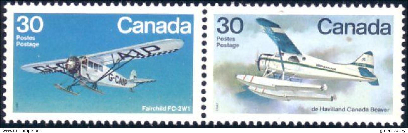 (C09-70aa) Canada Fairchild FC-2W1 De Havilland Beaver MNH ** Neuf SC - Neufs